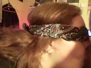 Blindfold Bj Doggy Facial Swallow
