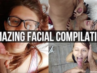 Horny Facial Compilation #1