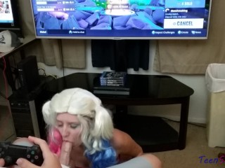 Fortnite Facial 18 Y/o Girl Gives Me A Blow-Job While I Play Battle Royale!