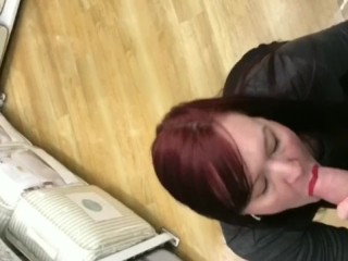 Ginger Milf Cfnm Public Blow-Job And Sperm Facial In Department Store