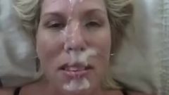 Blonde Milf Takes Massive Facial And Spreads All The Cum.avi