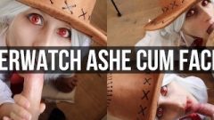 Ashe From Overwatch Receives A Jizz Facial High Def