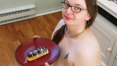 School Girl Pawg Eats A Jizz Covered Eclair Jizz Covered Food