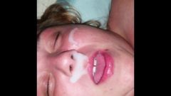 Cheating Fat Wife Receives Juicy Sperm Facial Mustache