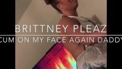 Brittney Pleaz Receives Sperm Facial From Her Raw Penis Papa.