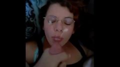 Young Nerd Girlfriend With Glasses Fast Missionary And Facial