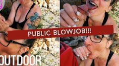 Outdoor Public Blow-Job Jizz Facial – Princess Poppy