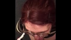 British Slut With Glasses From Imnaughty,co.uk Receives A Enormous Facial