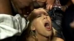 Golden-haired Has Trouble Eating 50+ Loads Of Cum