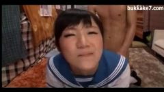Nippon Pretty School Girl Is A Bukkake Cumslut